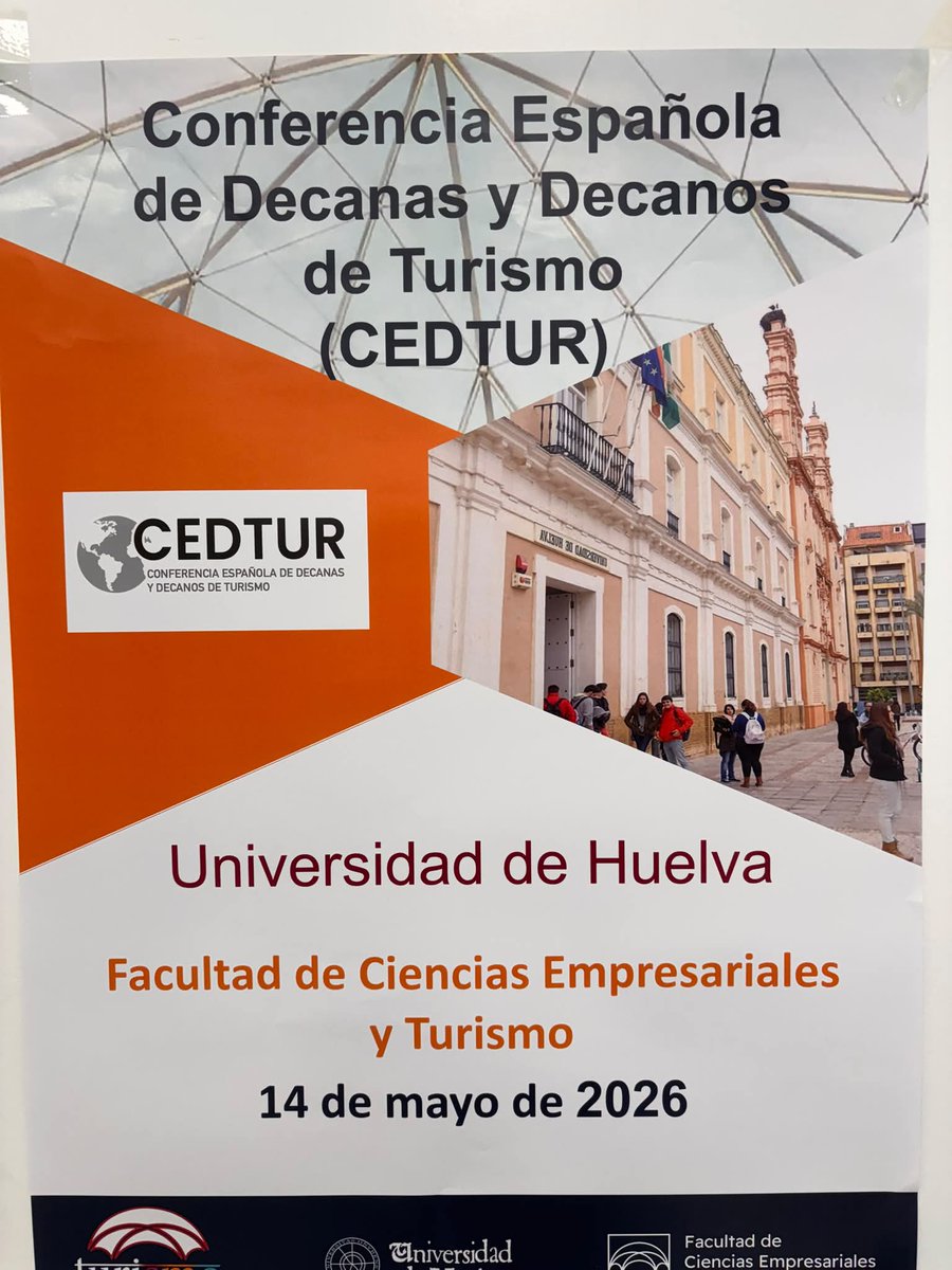 ftgURV's tweet photo. El Dr. Jesús Angla, vicedegà de la Facultat de Turisme i Geografia @universitatURV, va participar a la reunió de la Conferencia Española de Decanas y Decanos de Turismo (CEDTUR), que va tenir lloc el 14 de maig a la Universidad de Huelva. https://t.co/gMtGdS9Rkb