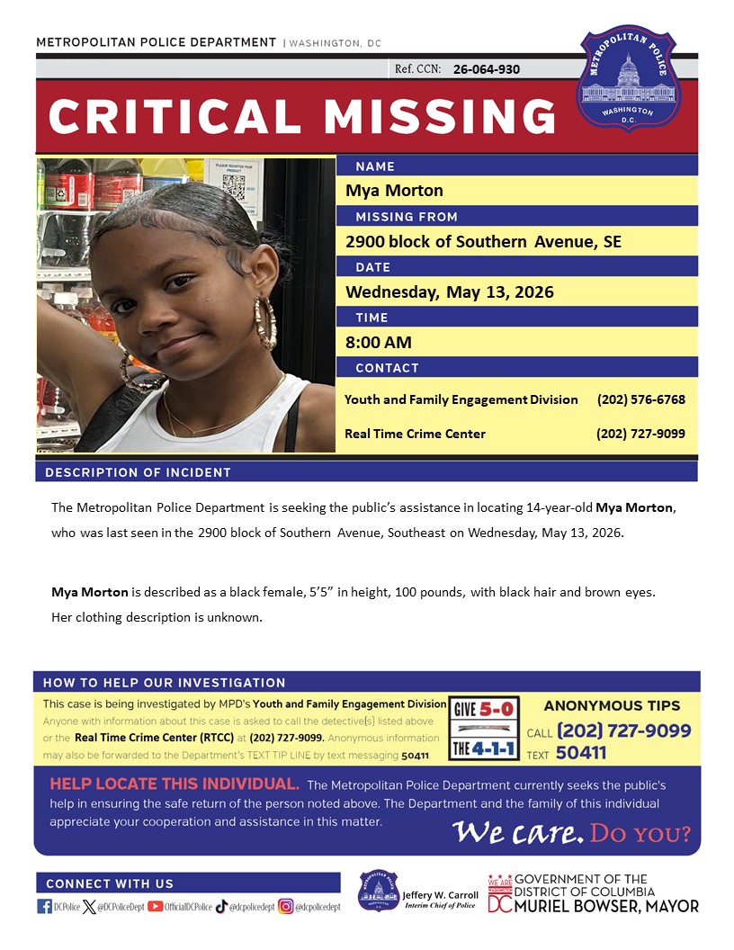 DC Police Department tweet media