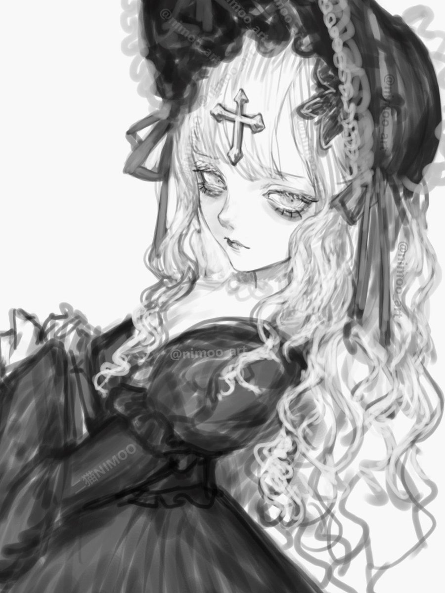 二猫 NIMOO 🖤 skeb依頼募集中 tweet media