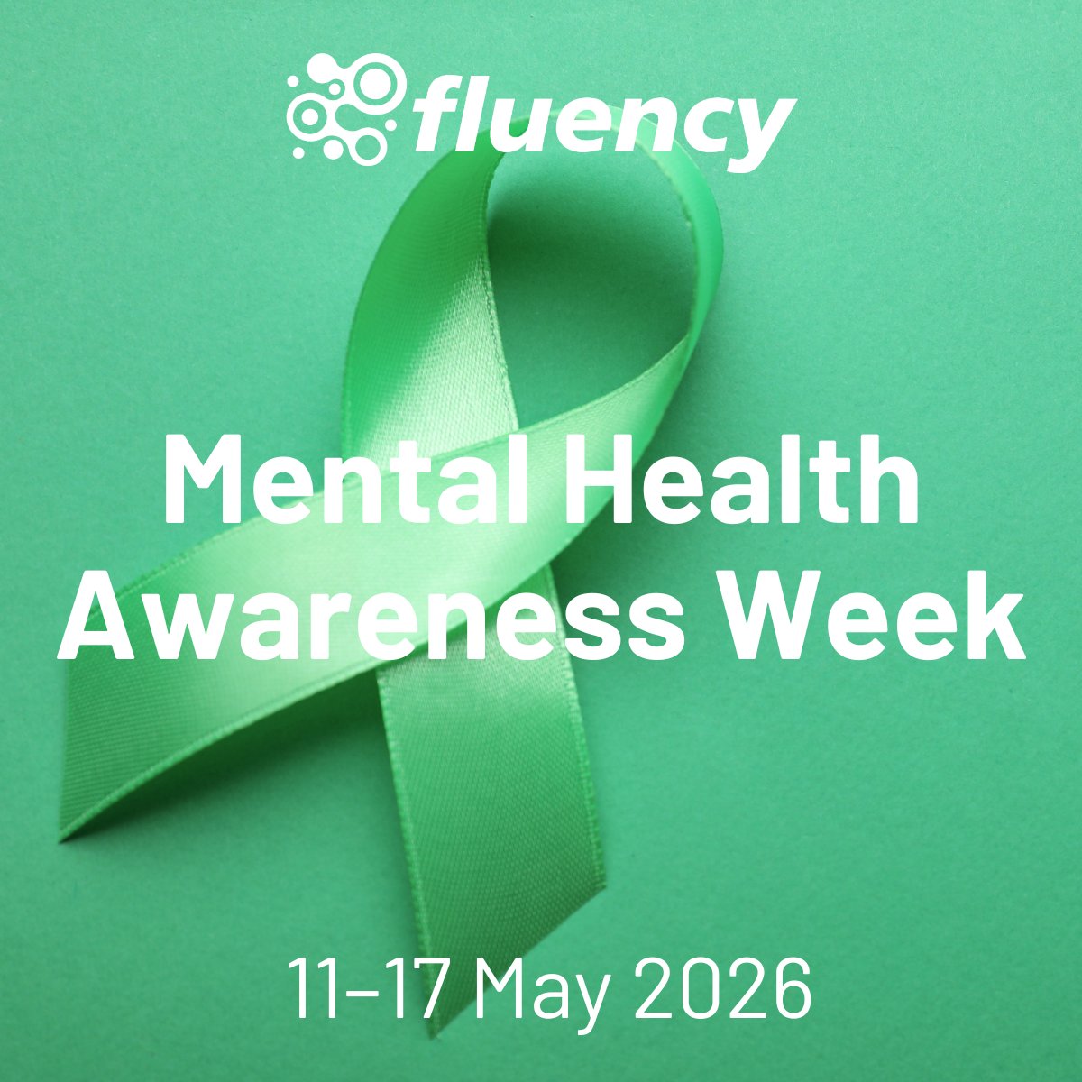 FluencyGroup's tweet photo. Mental Health Awareness Week | 11–17 May 2026

This week marks Mental Health Awareness Week, with this year’s theme focused on action.

In busy, fast-moving industries, it can be easy to keep pushing forward without taking time to check in with ourselves or the people around us.

Small actions can make a real difference, whether that’s making time for a conversation, supporting a colleague, taking a proper break or creating space for people to speak openly.

At Fluency, we know successful businesses are built by great people. Looking after mental health should be part of how we work, lead and collaborate every day.

This week is a reminder to take a moment, check in and take action where it matters.

#MentalHealthAwarenessWeek #MentalHealth #Wellbeing #TakeAction #WorkplaceWellbeing