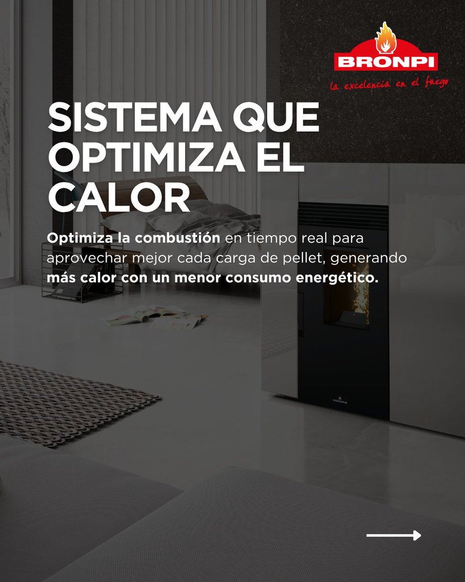 Bronpi's tweet photo. La Tecnología OASYS (Optimum Air System) es el corazón inteligente de nuestras estufas, diseñada para que no tengas que preocuparte por nada más que disfrutar del calor.

Desliza para descubrir cómo la inteligencia de Bronpi redefine el confort y la sostenibilidad en cada llama. https://t.co/teHaQbokTz