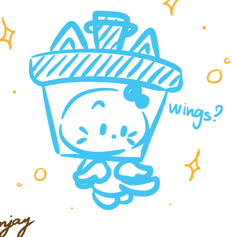 skeuemjay's tweet photo. bubblenyang got their halo stuck in their straw is a canon event #imcrying https://t.co/rKkisUa1N9