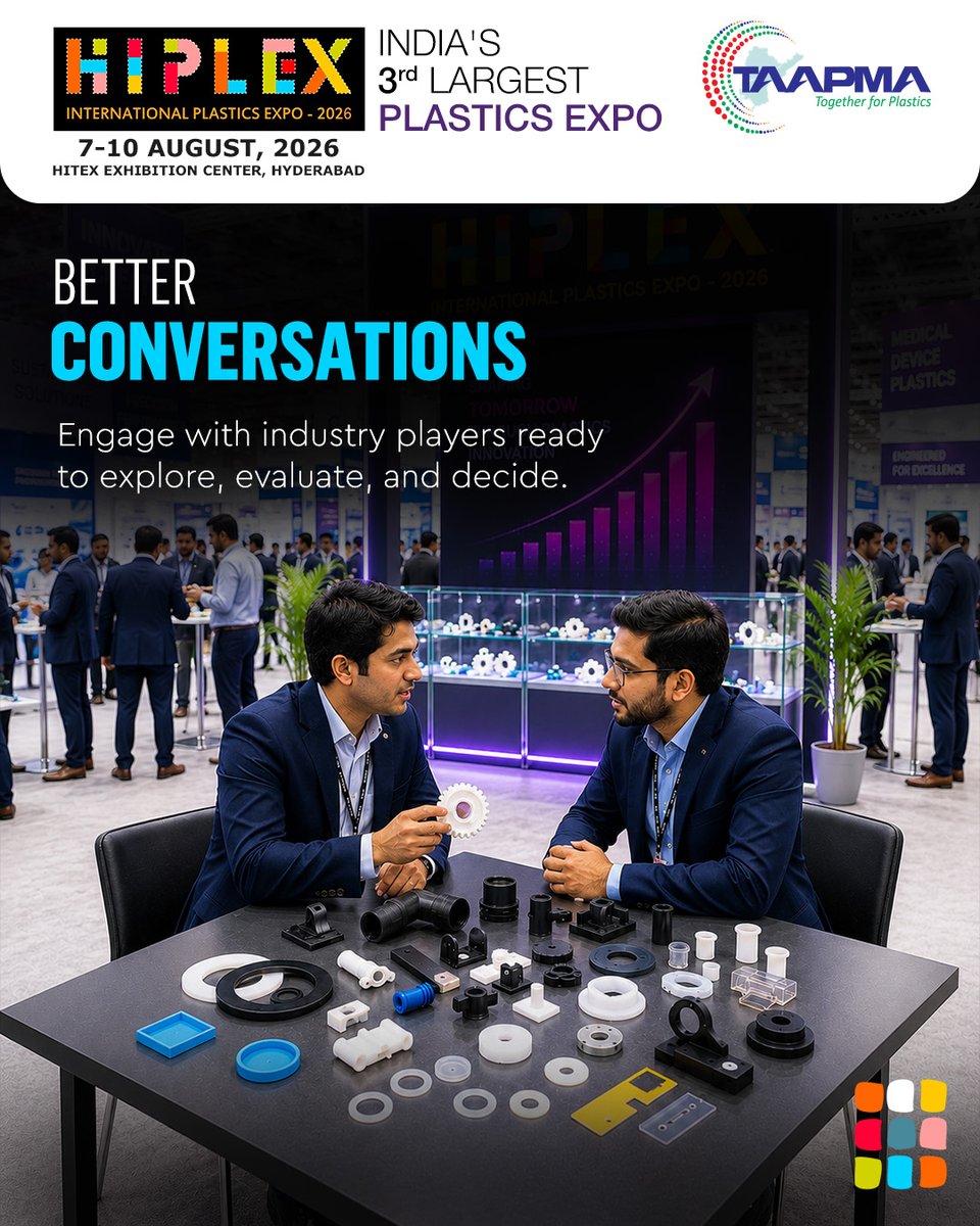 HIPLEXINDIA's tweet photo. Business grows when the right connections happen. Join HIPLEX 2026 at HITEX, Hyderabad, and turn visibility into real opportunities.

📍 Aug 7–10 | HITEX, Hyderabad

#hiplex2026 #businessexpo #b2bnetworking https://t.co/Y455itfrvo
