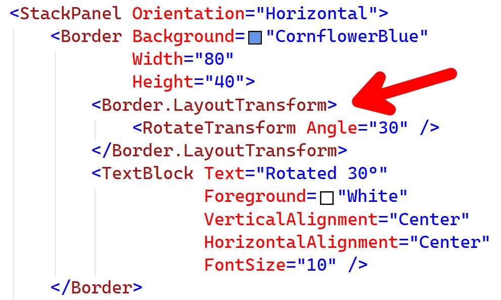 OpenSilverTeam's tweet photo. Most UI frameworks are still trying to catch up
to what WPF got right 20 years ago.

Today we added support for
FrameworkElement.LayoutTransform
to the OpenSilver develop branch,

as we continue bringing the power of WPF
to the native web. https://t.co/BO1UcHX3Fl