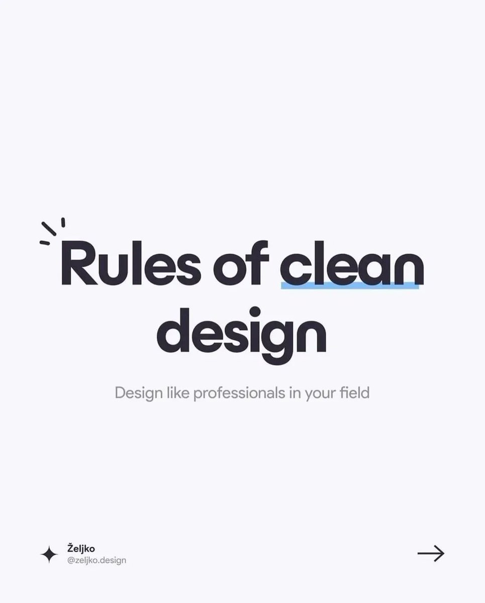 Master the rules of clean design. Design like a pro.