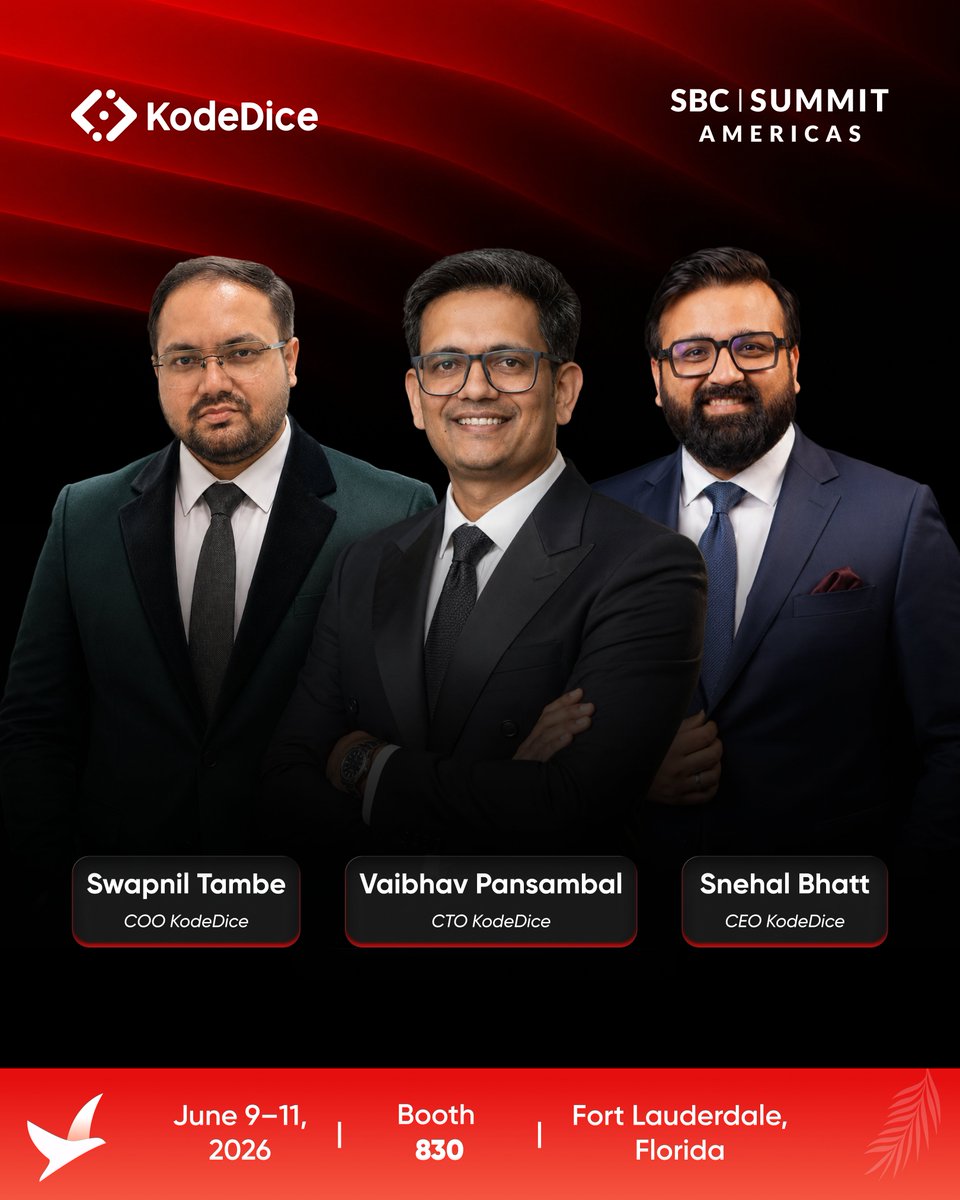 kodedice's tweet photo. Meet our founders at #SBCSummitAmericas to talk tech &amp; compliance.

Find us at Booth 830!
#iGamingTech #KodeDice #GamingIndustry https://t.co/S3PDruTeqE
