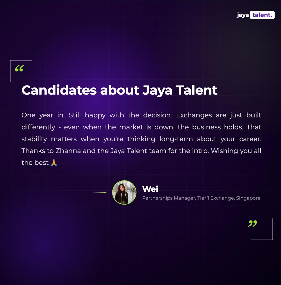Zhanna Manzyk | Crypto · Hedge Funds Recruiter tweet media
