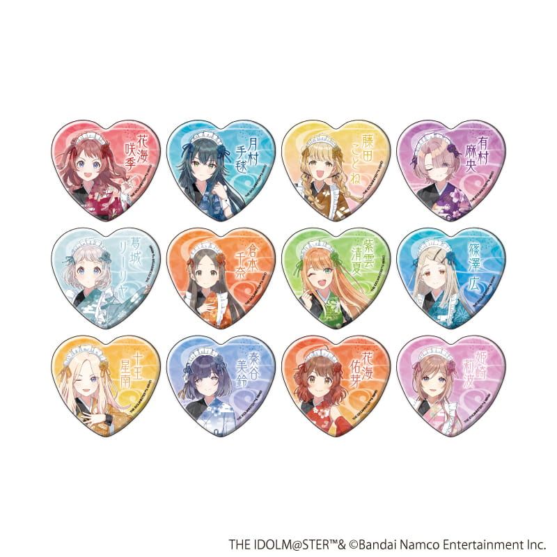 ✨好評発売中✨ 「学園アイドルマスター」 ホログラムハート型缶バッジ