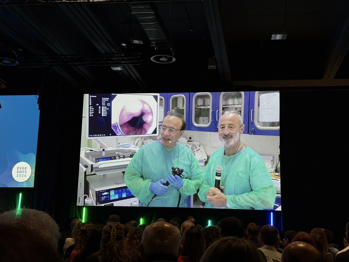 stevenbollipo's tweet photo. No visit to Milan is complete without meeting the legend himself @alerepici 
@HUNIMED 
Live endoscopy cases and amazing local organisation #ESGEdays2026 @ESGE_news https://t.co/EKGo9AKQJt