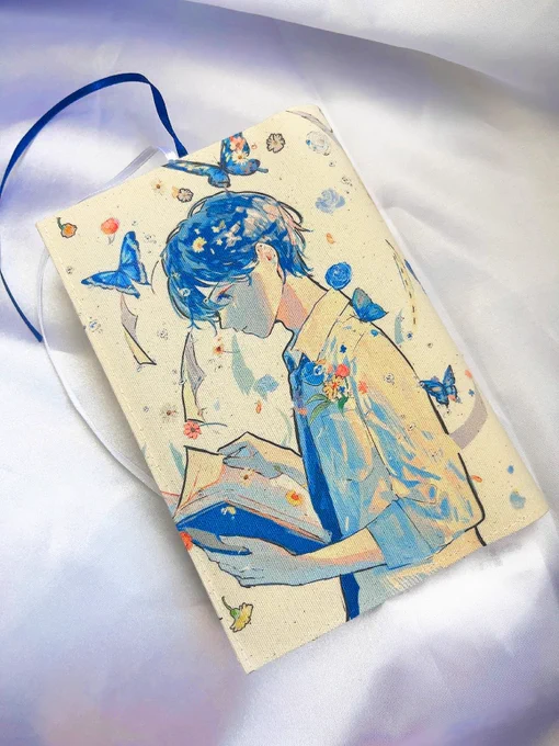 文庫サイズのキャンバスブックカバー。 #デザフェス63