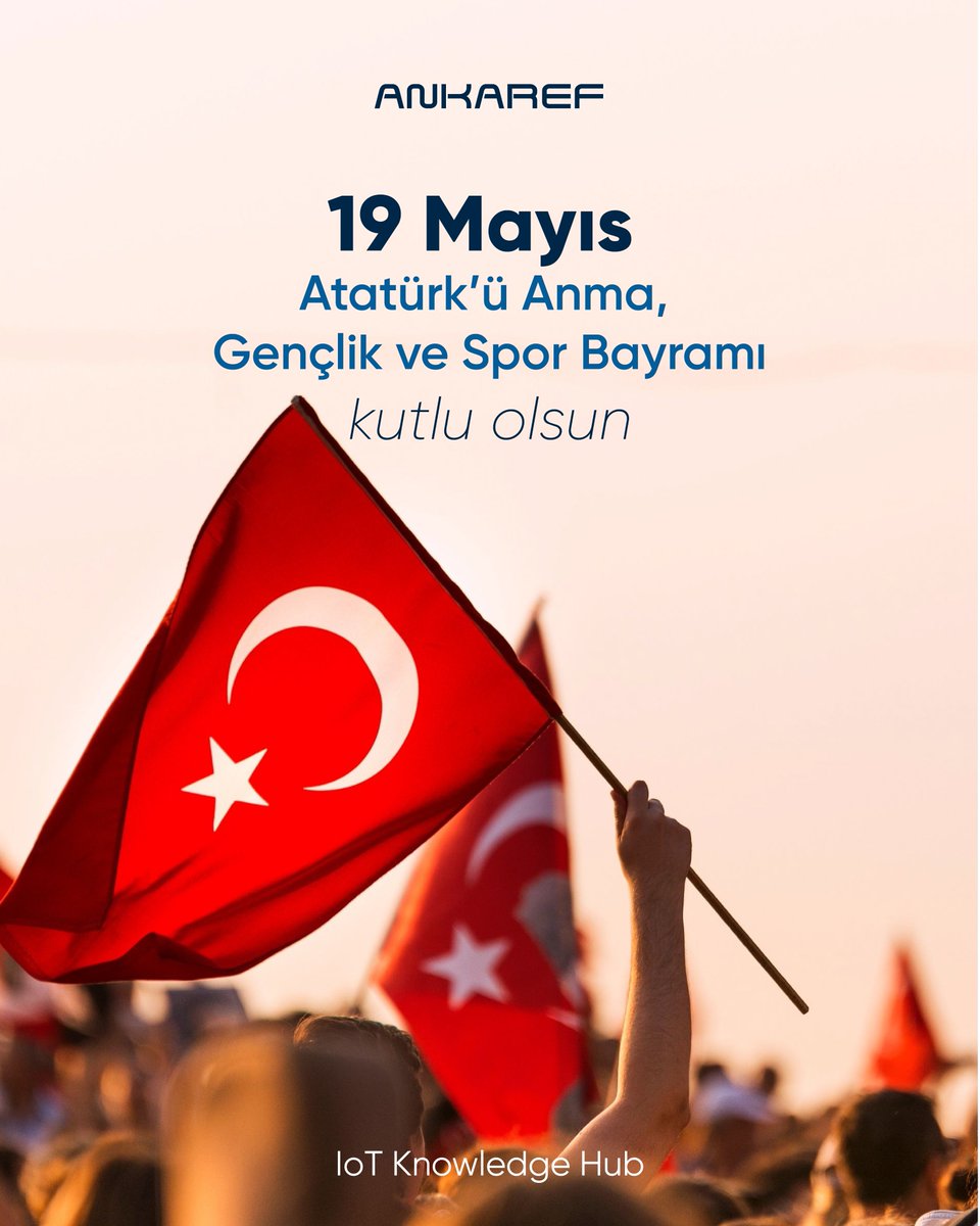 ankaref's tweet photo. Bir milletin umutla attığı ilk adımın izinde;
üreten, geliştiren ve geleceğe değer katan genç fikirlerin yanında olmaya devam ediyoruz.
Başta gençler olmak üzere, herkesin 19 Mayıs Atatürk’ü Anma, Gençlik ve Spor Bayramı kutlu olsun. 🇹🇷 https://t.co/gZ56nJ142l