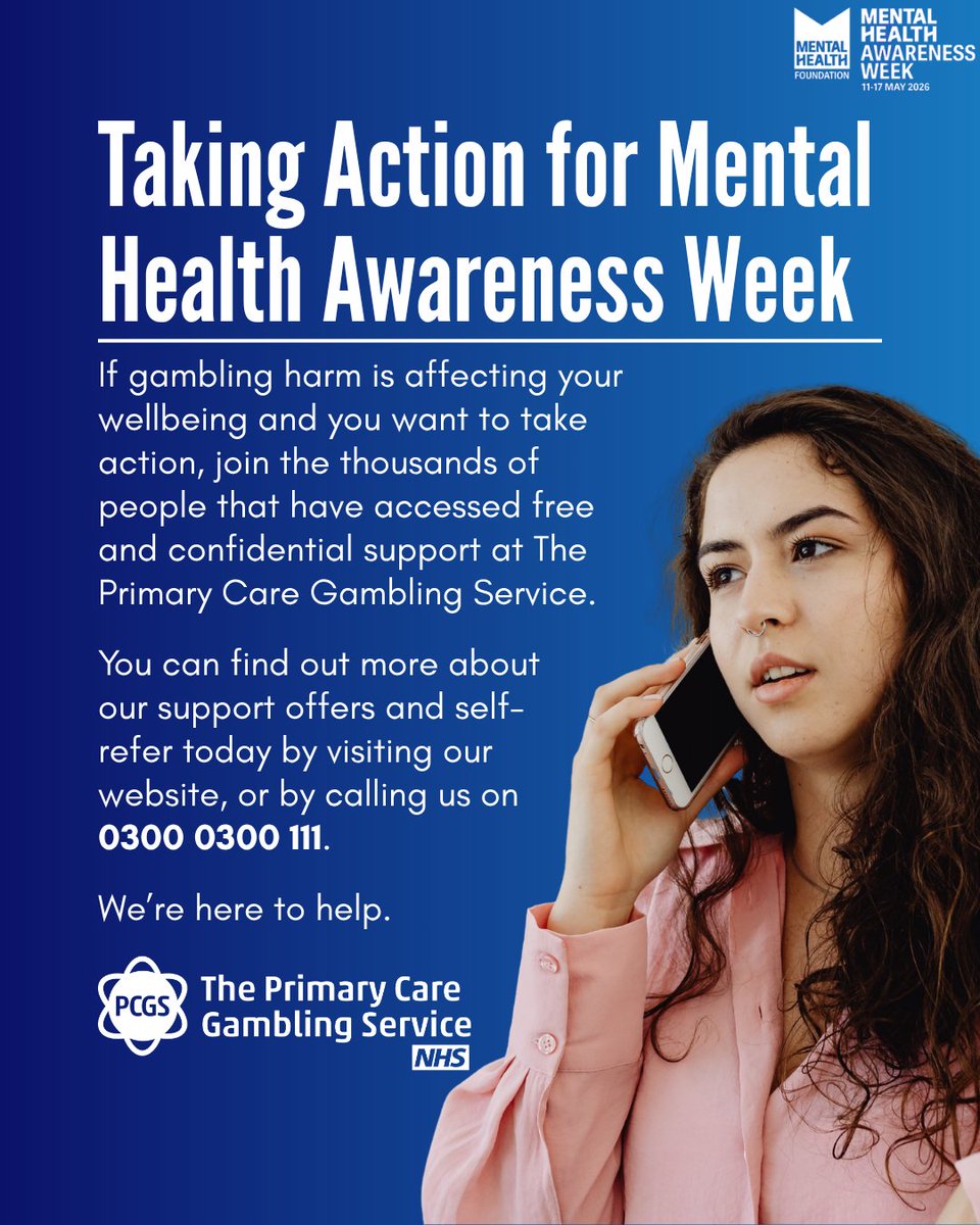 NHS Primary Care Gambling Service tweet media