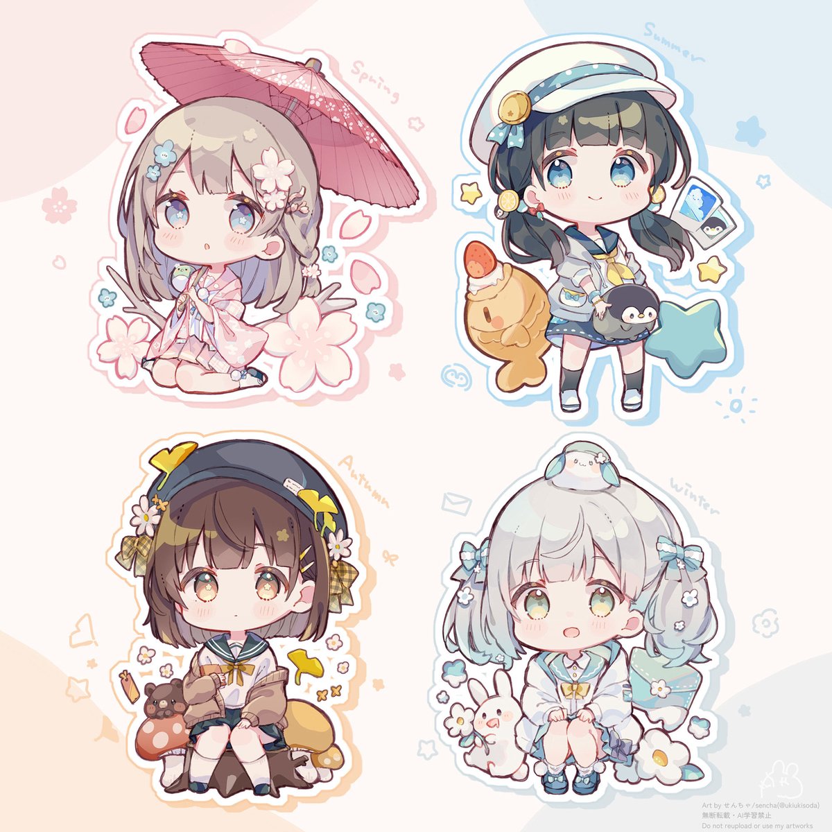せんちゃ/sencha🐧初画集「PASTEL BOX」発売中🌸6/7ｺﾐﾃｨｱ156【あ14b】 tweet media
