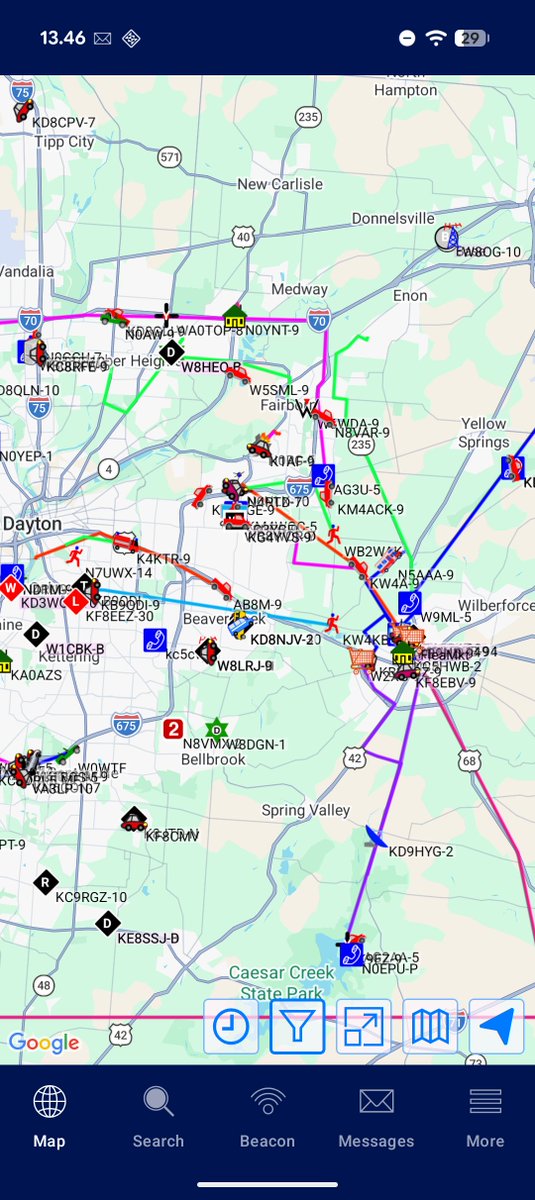 aprsfi's tweet photo. I see folks gathering at Dayton Hamvention! Took my US license tests (AF5QT) there in 2014, I think. #android #hamvention https://t.co/NIw4UUTCzL