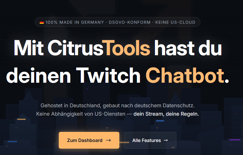 vanlau_'s tweet photo. If streamelements users living in DACH region are looking for a streamingbot with a focus on data privacy, try looking into citrustools.
They are working on new features, f.e. overlay section, so you'll be able to use your SE design widgets you bought from artist via etsy 🥰 https://t.co/bqe7PoYmTr