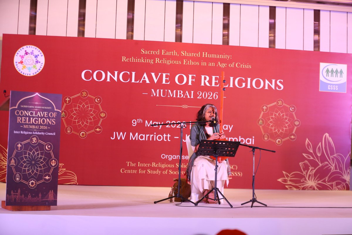 csss4peace's tweet photo. @radhikasnayak
#RadhikaSoodNaik #ConclaveOfReligions #BhaktiMusic #SufiSoul #MumbaiEvents #InterfaithHarmony #SacredMusic #Spirituality https://t.co/GAUEruoiR3