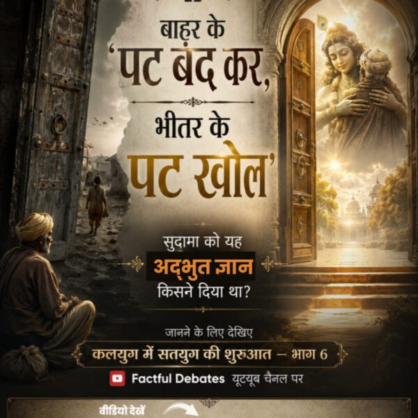 aarusingh422's tweet photo. #सुदामा_कृष्णजीके_भक्त_नहींथे
Society proclaims Sudama as Krishna’s devotee, but Sudama himself appeared hesitant to approach Krishna. What hidden reality remained obscured for centuries?
Factful Debates Yt Channel https://t.co/NLv7q6p9Iy