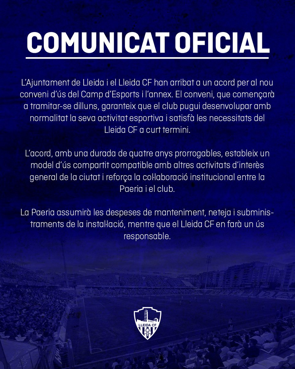 Lleida CF tweet media