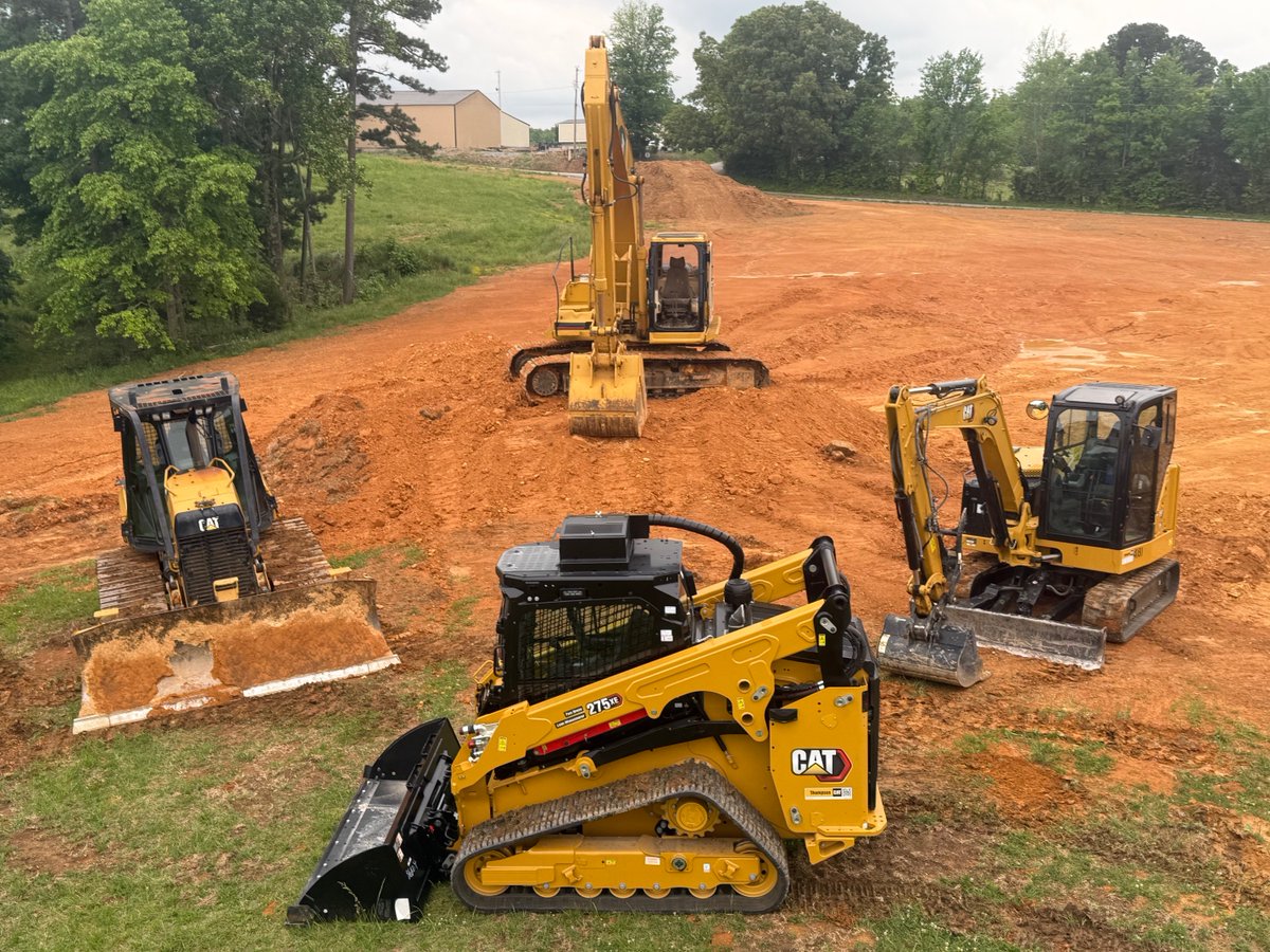 ThompsonCat's tweet photo. Delivery day for Model City Home and Land, LLC!

A Cat 275 XE Compact Track Loader and Cat 306 Mini Excavator are heading out to join their fleet, ready to get to work. Proud to support our customers with the equipment they rely on and the service to back it up. https://t.co/cGPGD9Dunw