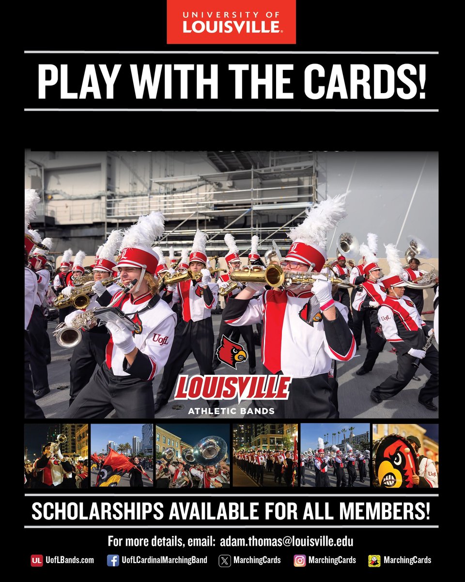 UofL Cardinal Marching Band tweet media