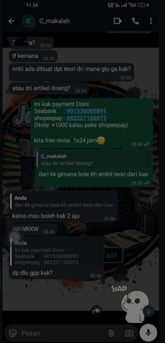 Joki Jurnal, Skripsi, Tesis & Olah Data -SA tweet media