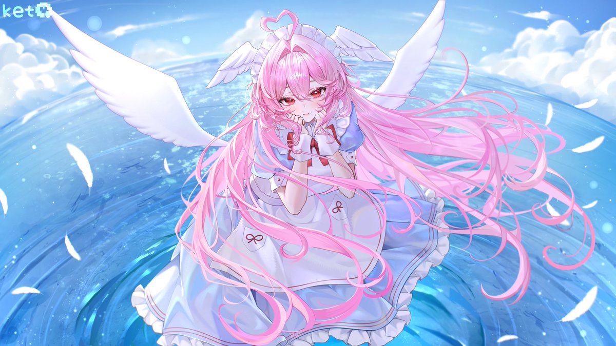 ketyuiqu's tweet photo. #commission for @doveluzon thank you! 🩷🌊

#dovelydraws https://t.co/KujWapdIle