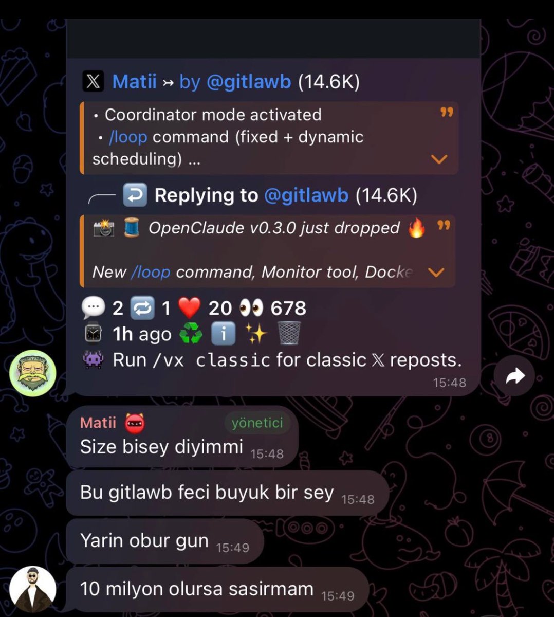 Matiieth's tweet photo. Tabi o zamanlar $gitlawb 240k mc 
Tam olarak 145x :) https://t.co/c9u0FHsvZR