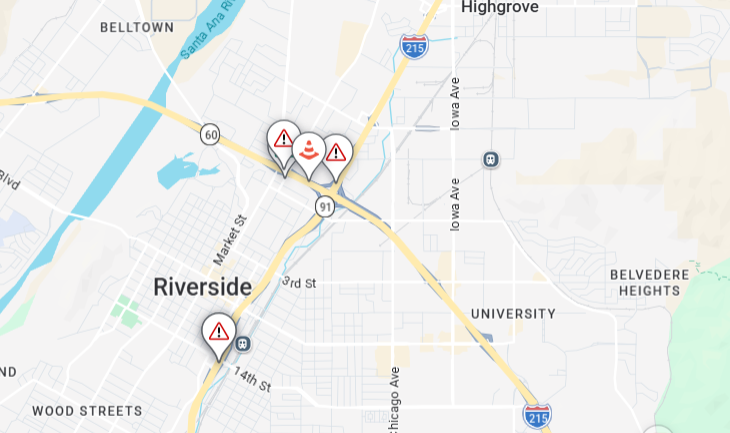 Caltrans District 8 tweet media