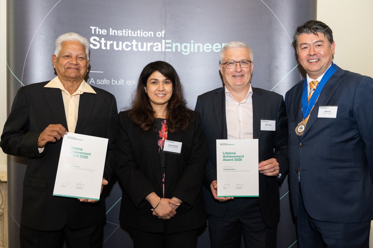 IStructE's tweet photo. Today we celebrated the very best of our sector at the IStructE People and Papers Awards 2026. Together, we honoured professional and technical excellence and outstanding contributions to the Institution.

#PeopleandPapersAwards #IStructE #EngineeringExcellence #STEM https://t.co/EtzNg9M03r