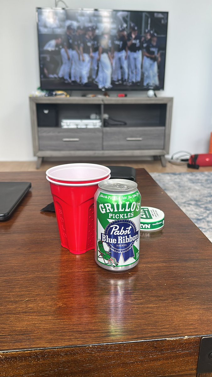 PontoonDavis's tweet photo. Pickle beer at noon, can’t stop Pontoon. Fuck Yale and all who pray for her success. https://t.co/fJDq0knLof
