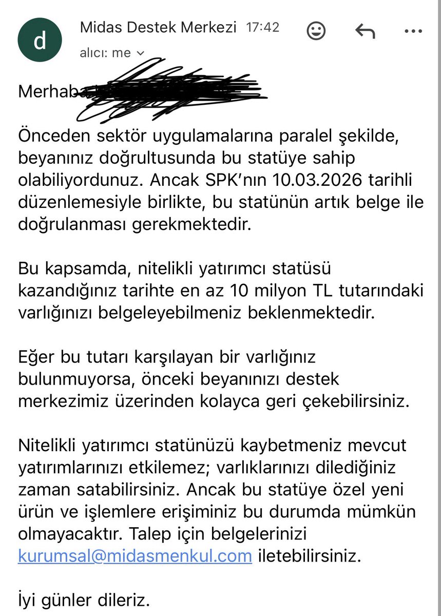 beyaz_yaka_flex's tweet photo. Selamlar, yasa değişmeden önce nitelikli yatırımcı oldum. MKK tarafında nitelikli yatırımcı olarak gözüküyorum. Midas tarafından ekran görüntüsünü atmama rağmen bir sonuç alamadım. 10 milyon tl mal varlığı göstermemi istiyorlar. #midas #getmidas #tly #phe #pbr #dfı https://t.co/fStkbxtwaS