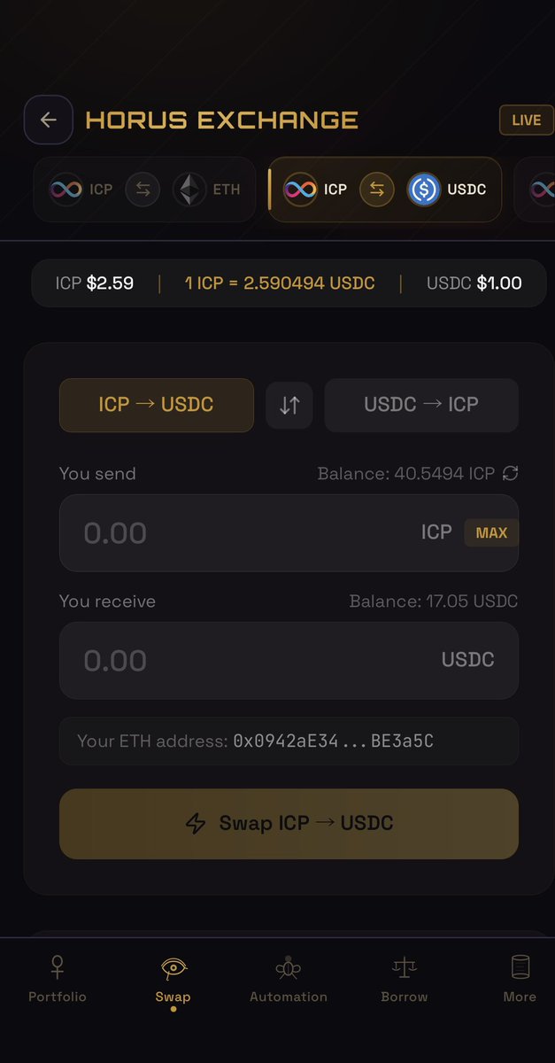 meneseprotocol's tweet photo. Our cross chain pools have been in production for months, same pools will be available for liquidity providers to participate in our cross chain CLMM and Oracle based pools. $Menes $ICP 

You can swap $ICP - $SOL, $ICP - $USDC and $ICP - $ETH natively onchain! https://t.co/80yIGvYVY5