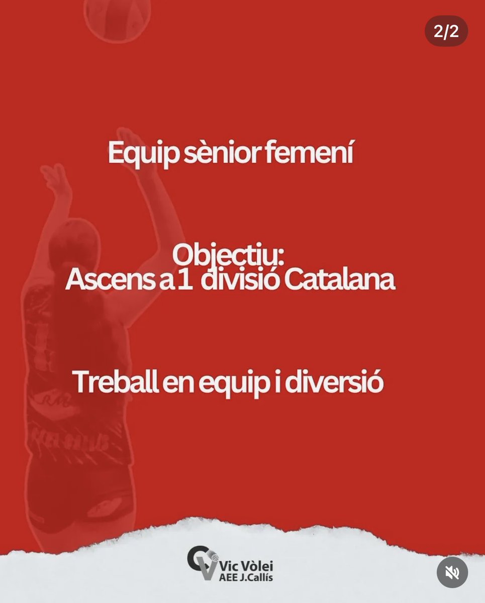 VoleiVic's tweet photo. 🔴⚪️Busquem jugadores amb ganes de créixer, competir i gaudir dins i fora de la pista ⚪️🔴 https://t.co/ui7bbi2XCf
