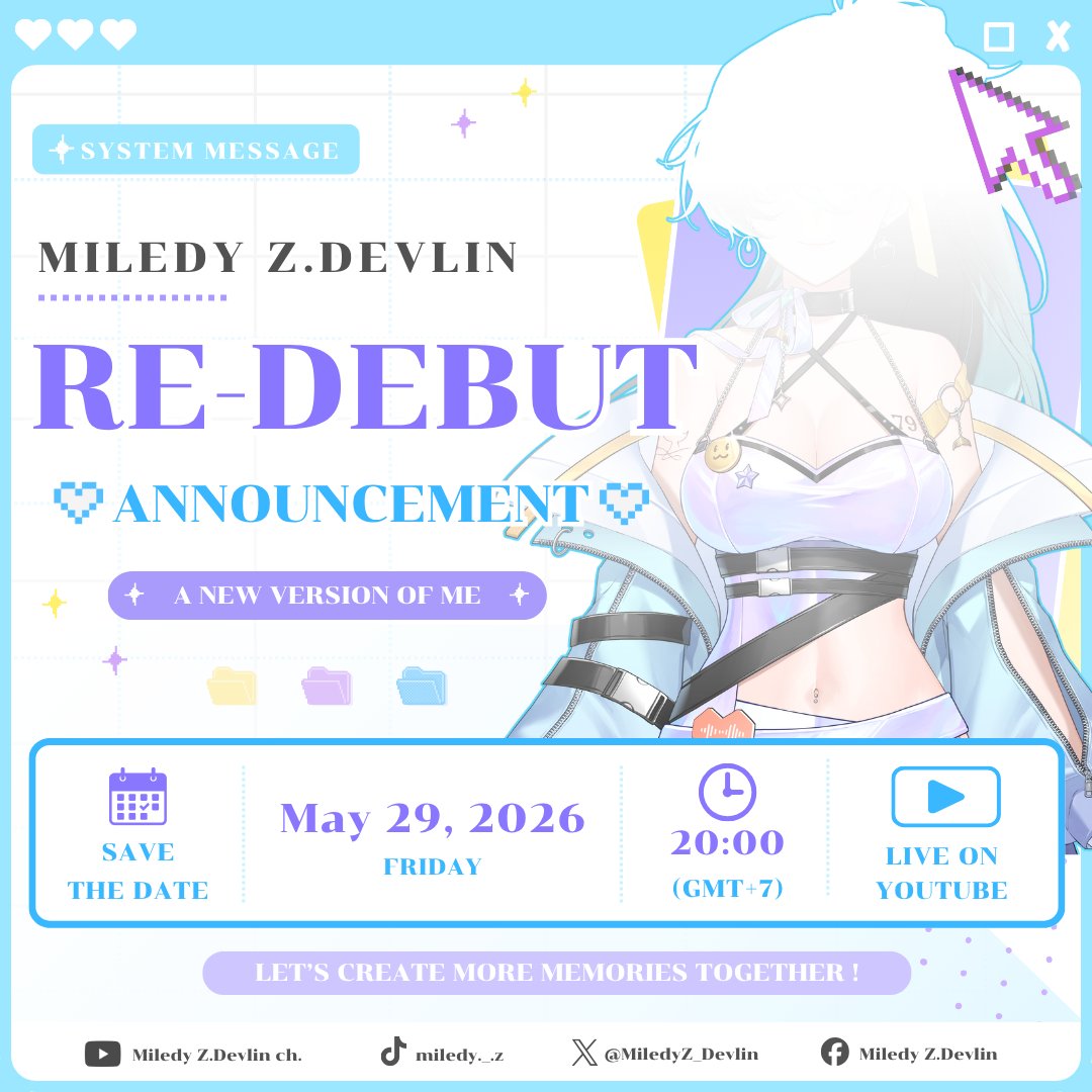 𝑀 𝐼 𝐿 𝐸 𝐷 𝑌 𝑍 | re-debut 29.05.2026 tweet media