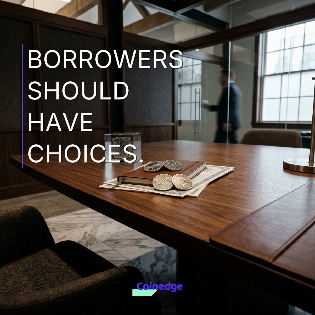 coinedgeHQ's tweet photo. Borrowers should have choices.

Coinedge allows BTC-backed borrowers to review lender offers rather than accept a single fixed structure.

Unlock liquidity at https://t.co/Ve0OQ2Xdaf https://t.co/Al7Ex9ZEQL