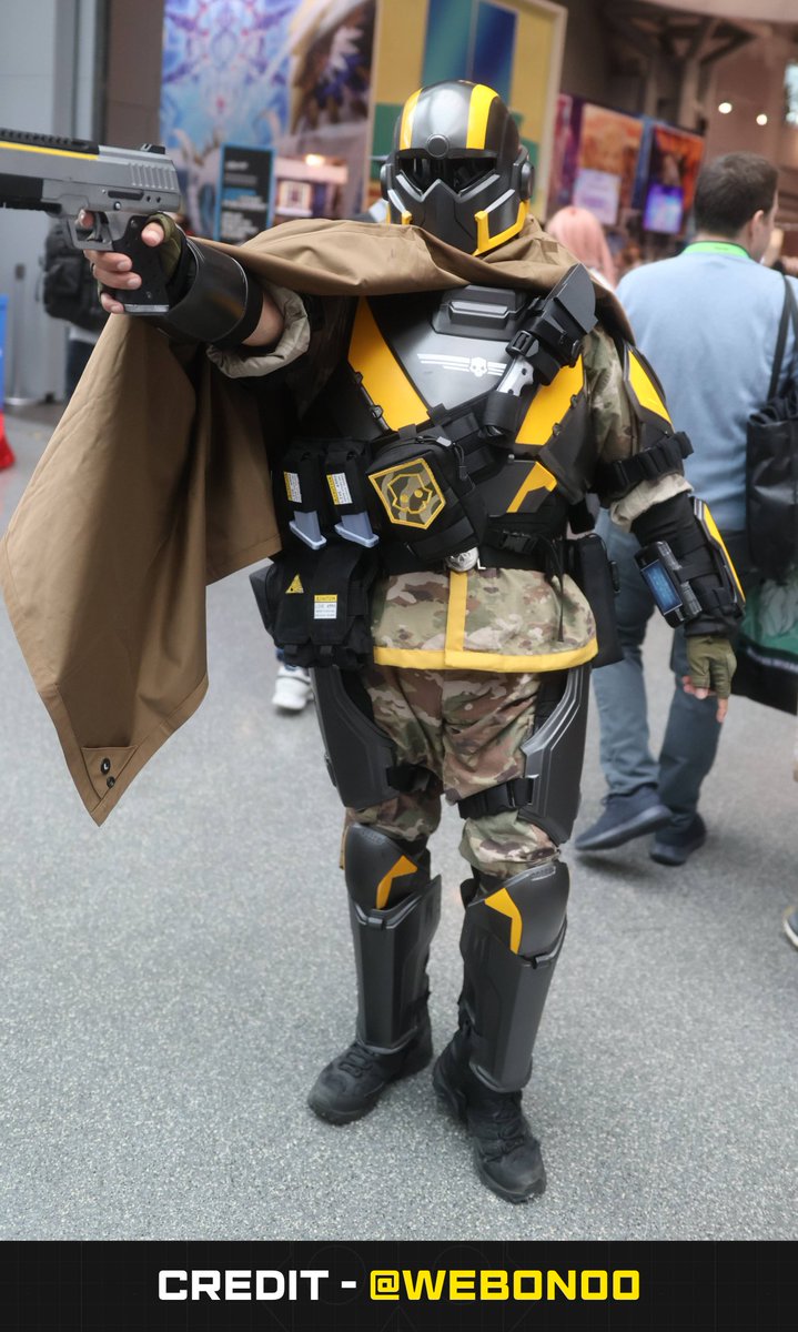 helldivers2's tweet photo. Helldivers, #FanFriday soldiers on, this time shining Liberty's light on cosplayers. 

Submit your creations via Discord and you might be featured in future transmissions. https://t.co/zhLrhLOrM8