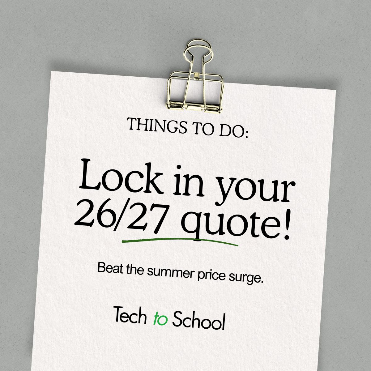 techtoschool's tweet photo. Heads up K-12 IT teams — OEM prices are ticking up and inventory is getting tighter. Don't wait to lock in your 26/27 refresh quotes. We can turn one around fast. https://t.co/bhWV6vgKd2

#EdTech #K12Technology #DeviceRefresh #TechToSchool https://t.co/JbxWk2gLb7