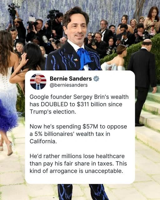 TheDemCoalition's tweet photo. Billionaires would rather see millions of their fellow Americans lose their healthcare than pay their fair share in taxes.

#TaxBillionaires https://t.co/chut74BqQF