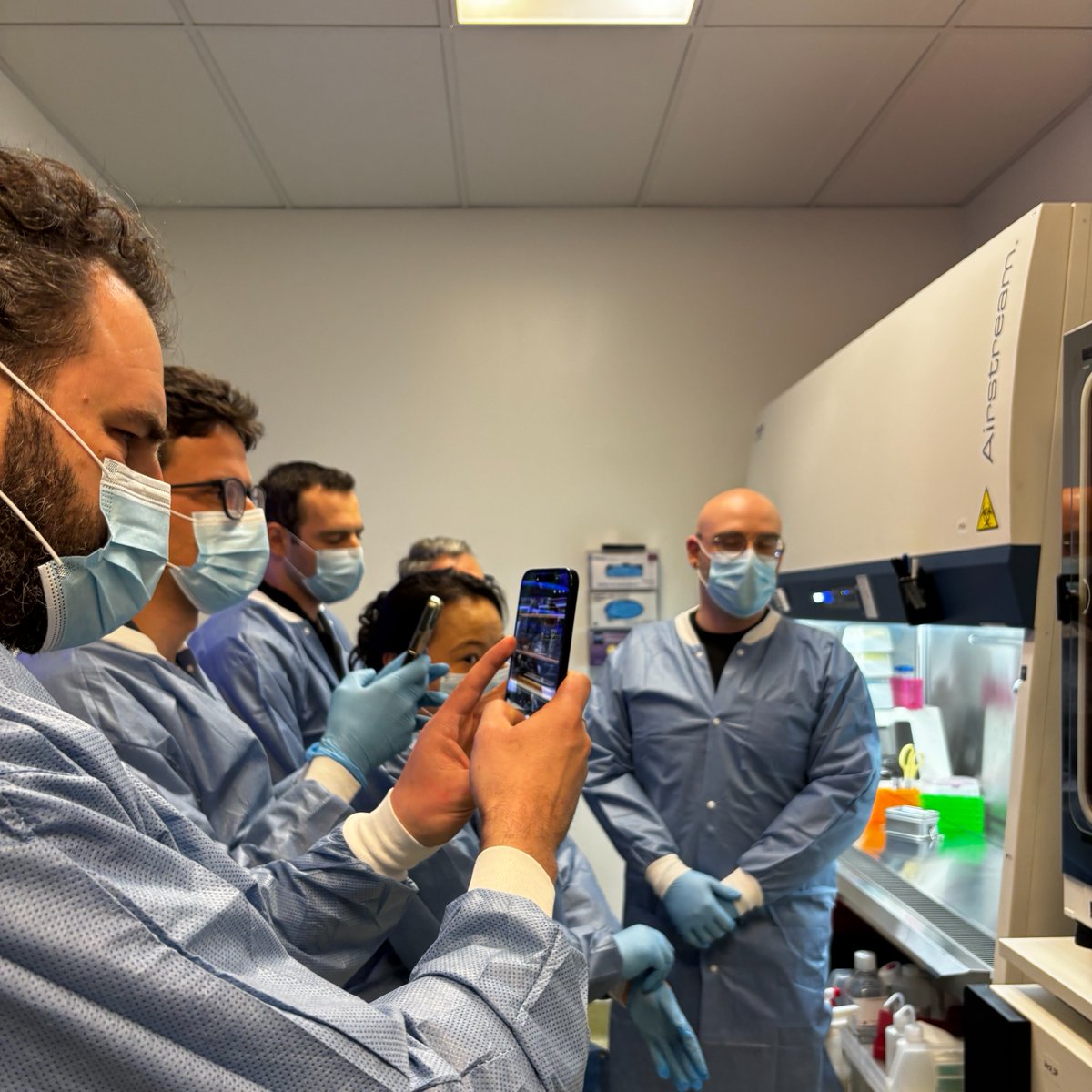 BioComputingCo's tweet photo. Second in-lab media event at our Mission Bay HQ complete! ✅ Always fun showcasing how we go from neurons to software products! https://t.co/c5CVHPawRd