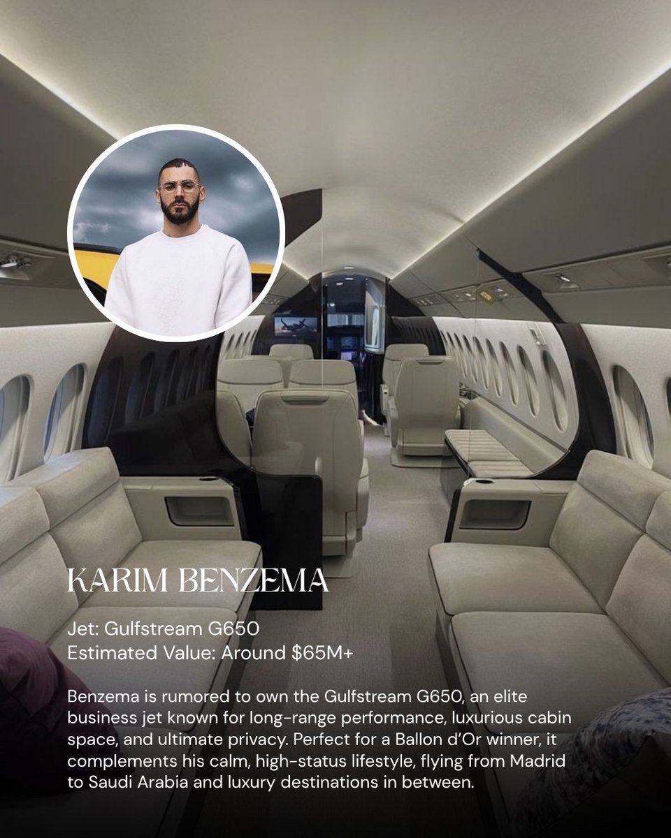 Jetswave's tweet photo. How do the champions really travel?

When your lifestyle demands more than commercial flights.

From luxury cabins to seamless service, it’s travel redefined.

No delays, no crowds just you and the sky.

Live the dream and travel like the stars do.

#luxurytravel #privatejetlife #footballstars #jetsetters #aviationluxury
