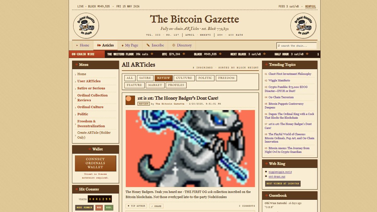 The Bitcoin Gazette tweet media
