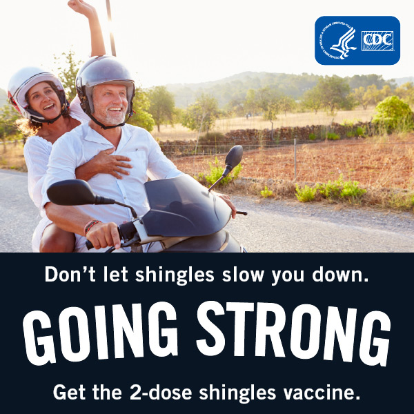 sehdph's tweet photo. Don’t let shingles derail your health! The CDC recommends adults 50+ and adults with weakened immune systems (ages 19+) receive two doses of the shingles vaccine. If you have questions or would like to receive a shingles vaccine, please call 1(855)473-4374. https://t.co/Ot9wydvjGb