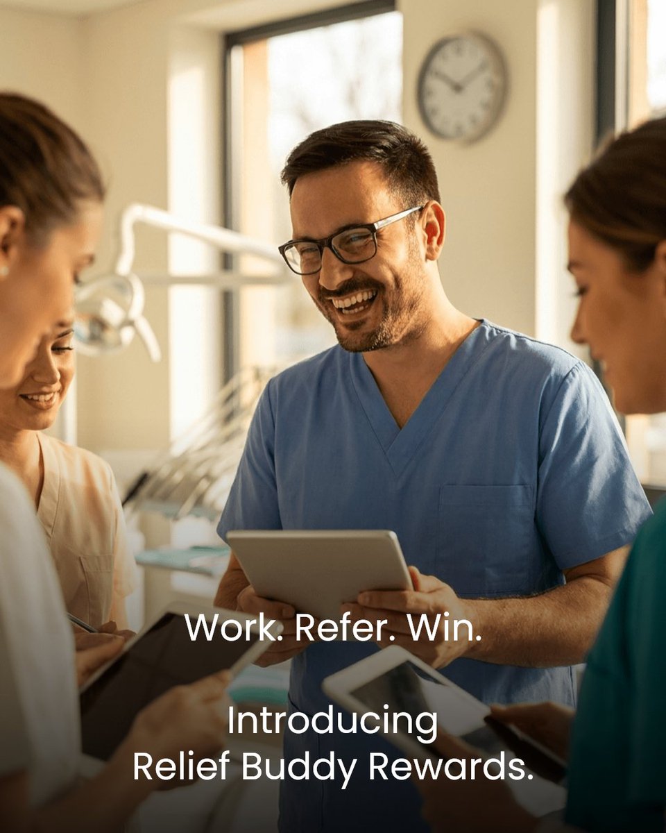 reliefbuddy's tweet photo. Relief Buddy is more than just a platform. We connect professionals and offices with real opportunities, real support and trusted partner networks.

Learn more about our Rewards Program at https://t.co/AkkoJdUImO. https://t.co/9utywihqdz
