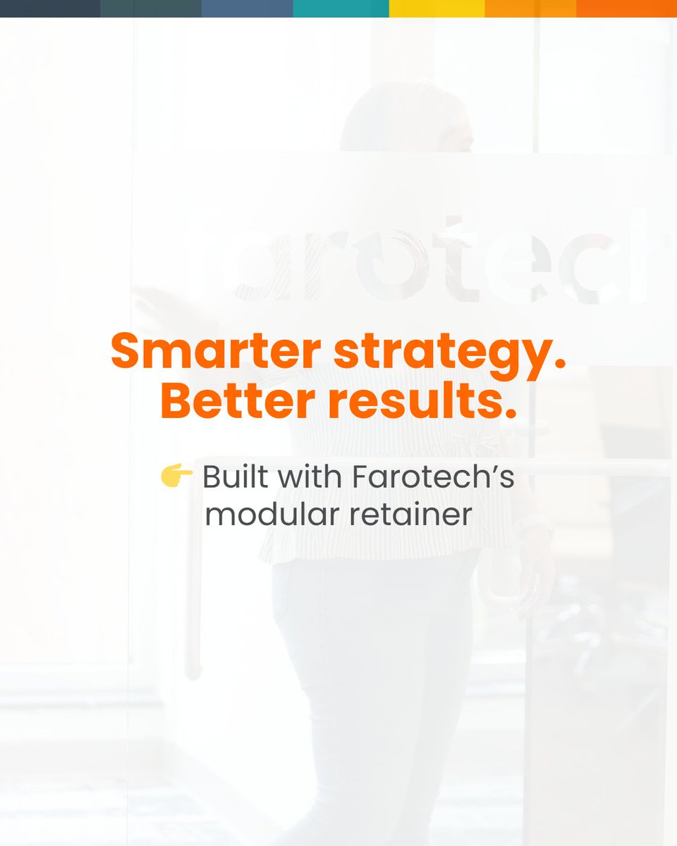 Farotech's tweet photo. Modular retainers = flexible strategy + scalable growth. 🚀
Not every business needs the same plan.
#B2BMarketing #Farotech https://t.co/fIEvjbUWQI