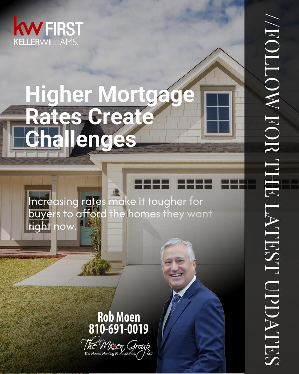 RobMoen's tweet photo. Demand for homes in Genesee County stays strong, even as higher mortgage rates test buyers, especially those eyeing more space. Would you make a move now, or wait for better rates? https://t.co/auDnDriUJE