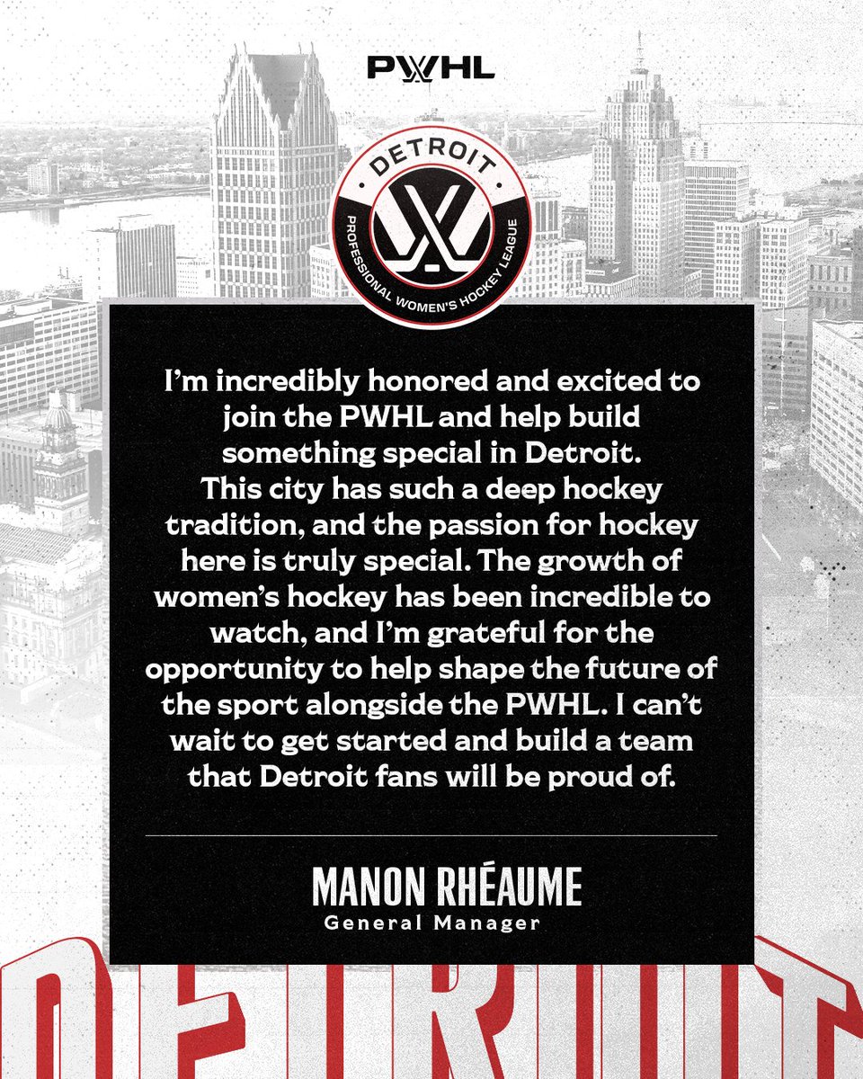 PWHL Detroit tweet media