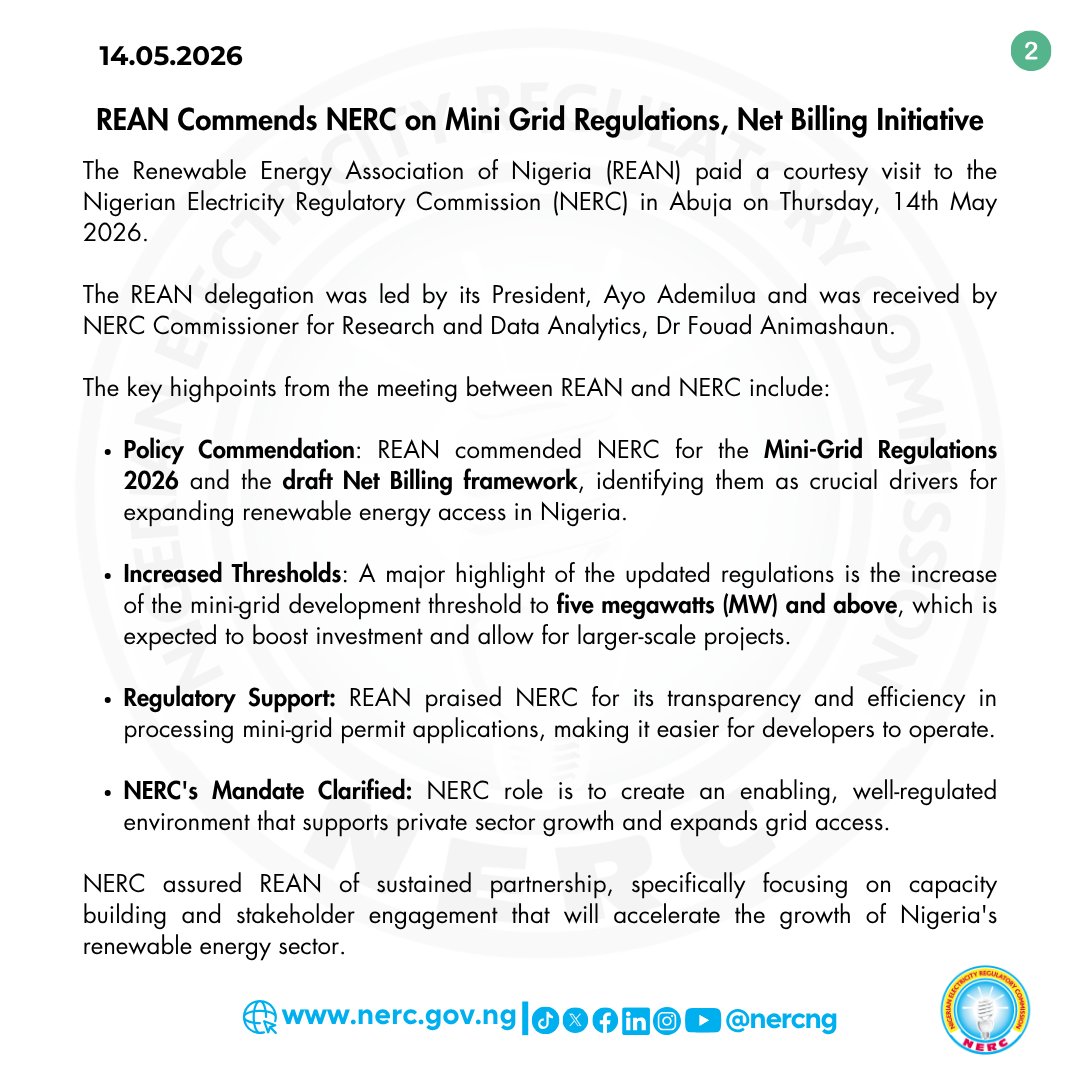 NERC Nigeria tweet media