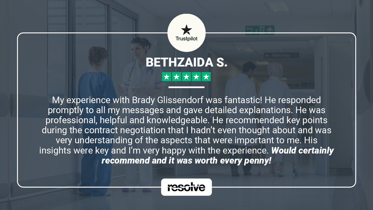 ResolveAgents's tweet photo. An experienced attorney doesn't just review the fine print. They advocate for what matters most to you and catch the things you didn't even know to look for.

Learn more about physician contract review and negotiation ➡️ https://t.co/LreYxg2DZd

#feedbackfriday https://t.co/3s4pnNW1iX