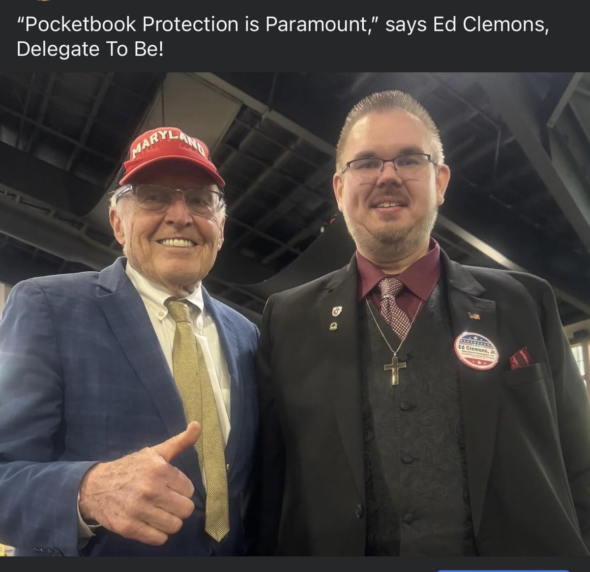 Robin Ficker For Congress (R-MD) tweet media