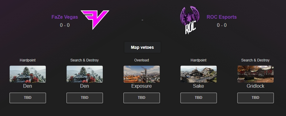 GGBreakingPoint's tweet photo. Mapset for @FaZe_Vegas 🆚 @esports_ROC https://t.co/vmYb9uZCP6